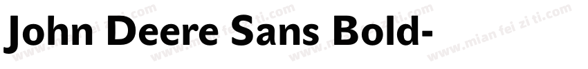 John Deere Sans Bold字体转换